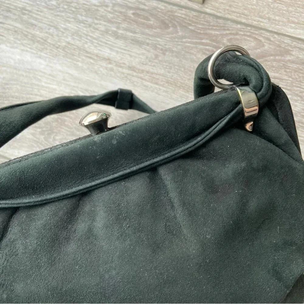 Vintage Coret Suede Leather Purse Made in Canada